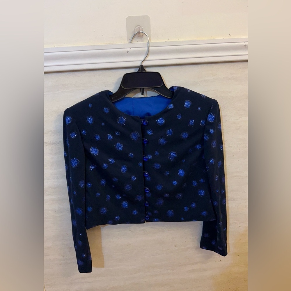 Stylish Navy Blue Women's Bolero